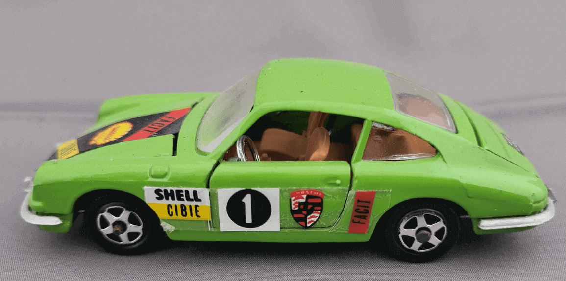 Modelcars MEBETOYS Porsche 912 Coupe A-78 Green no. 1 left side