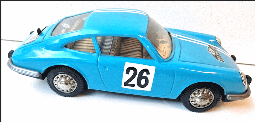Modelcars JOUSTRA Porsche 912 blue no. 26 right side