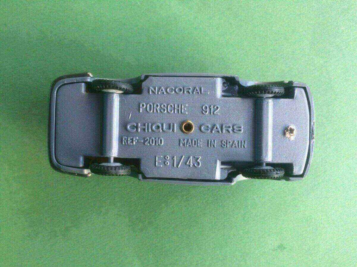 Modelcars NACORAL CHIQUICARS Porsche 912 Coupe underneath Silver 912stuff