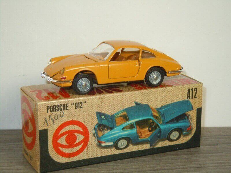 Modelcars MEBETOYS Porsche 912 Coupe A-12 Yellow on box
