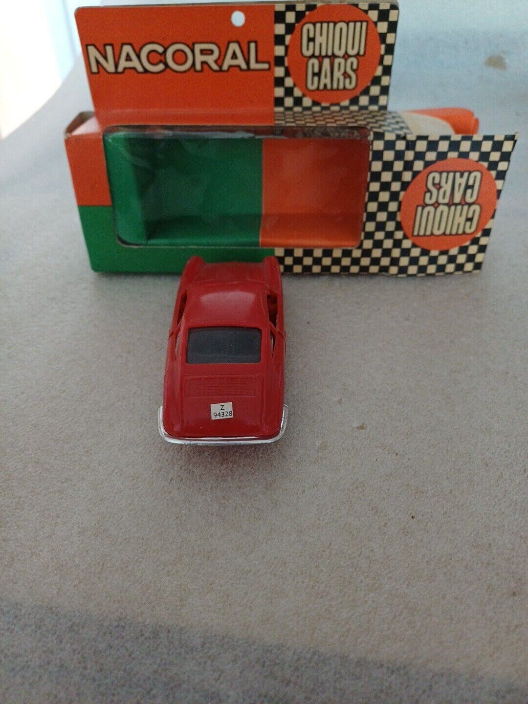 912stuff Nacoral Chiqui Cars Porsche 912 Coupe rear red with box modelcar