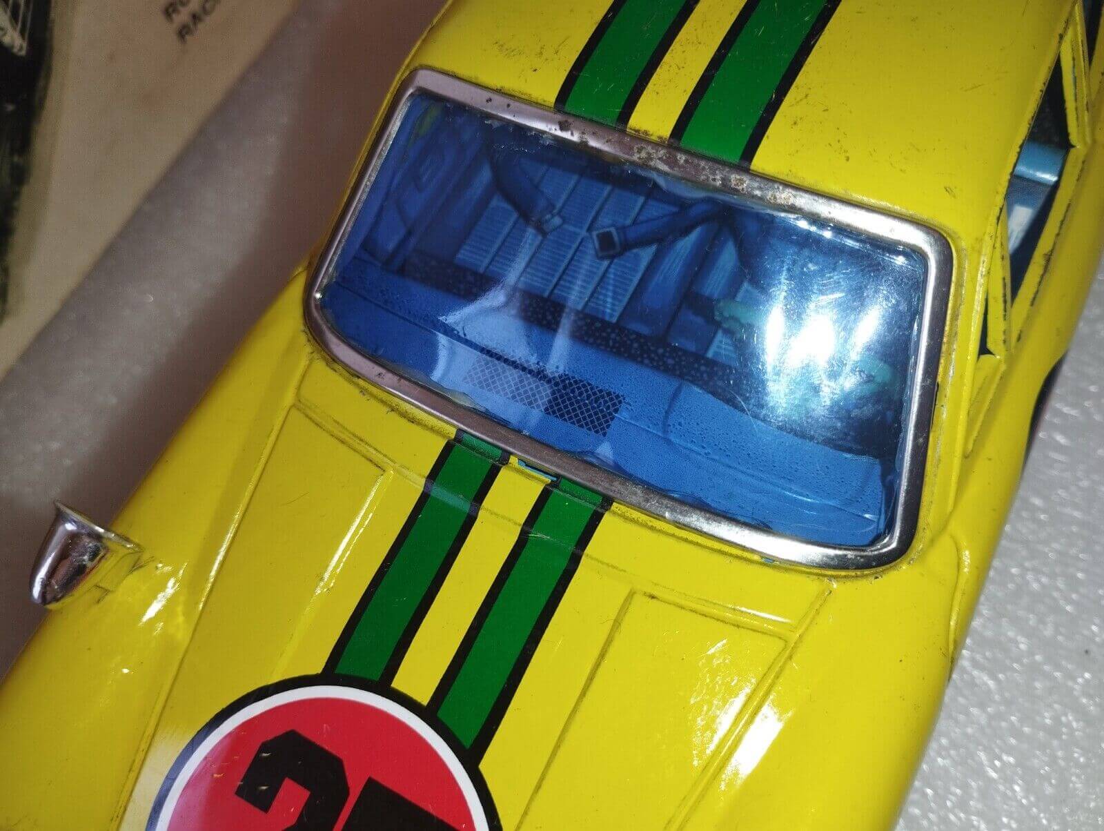 Modelcars AOSHIN Porsche 912 Coupe Yellow Rallye no. 27 above  www.912stuff.com