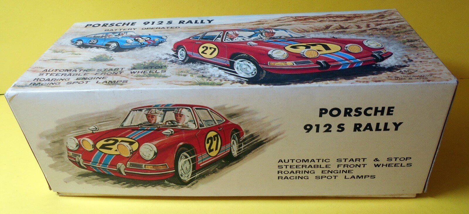 Aoshin Porsche 912 Coupé Red no. 14 box rear www.912stuff.com