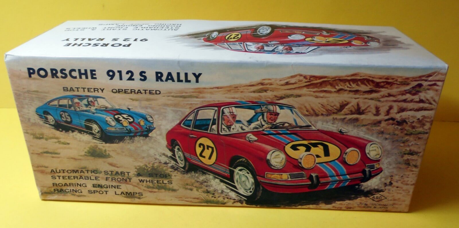 Aoshin Porsche 912 Coupé Red no. 14 box front www.912stuff.com