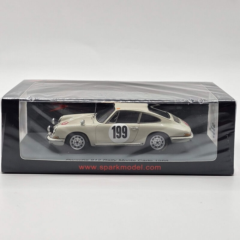 Porsche 912 Coupe Rally Monte Carlo no. 199 white left side in box www.912stuff.com