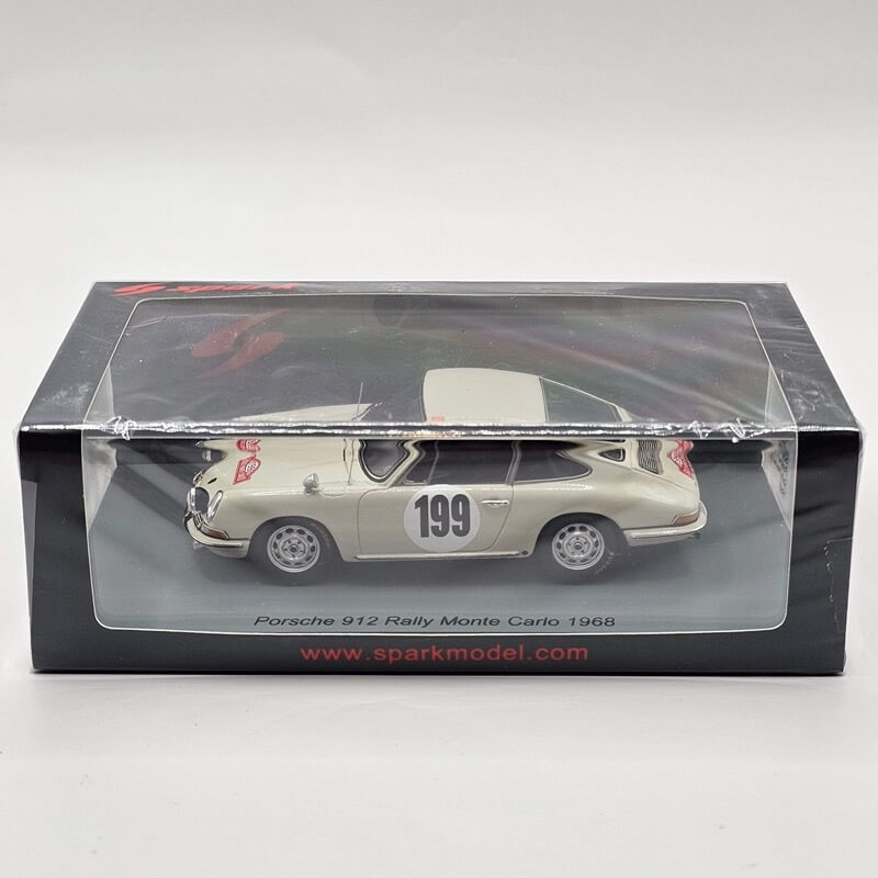 Porsche 912 Coupe Rally Monte Carlo no. 199 white left side from above in box www.912stuff.com